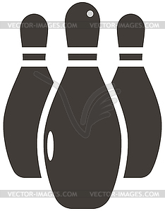 Bowling icon - vector image