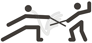 Fencing icon - vector image