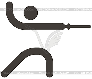 Fencing icon - vector image