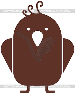Bird icon - stock vector clipart