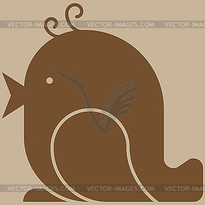 Птицы значок - векторизованное изображение клипарта