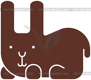 2863 - Rabbit icon - vector clip art