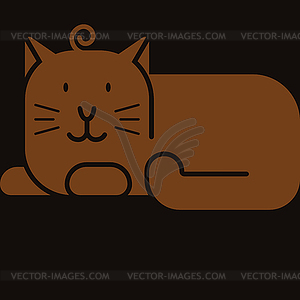Cat icon - vector clipart