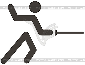 Fencing icon - vector clipart