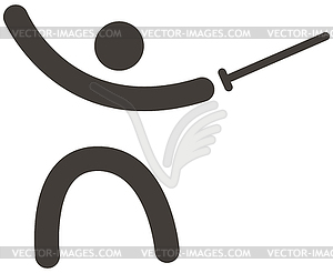 Fencing icon - vector clipart