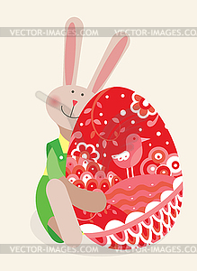 Easter rabbit - vector clip art