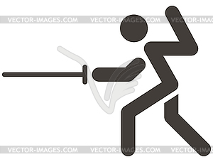 Fencing icon - vector clip art