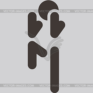 Aerobics icon - vector clipart