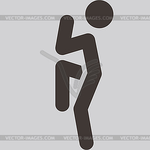 Aerobics icon - vector clipart