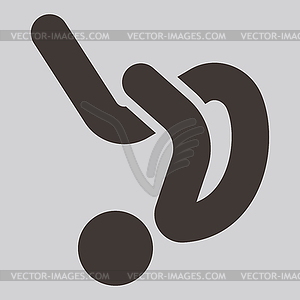Parkour icon - vector image