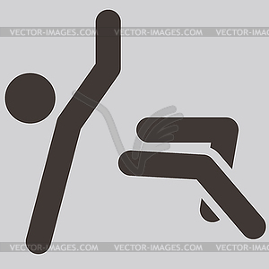 Parkour icon - vector clipart