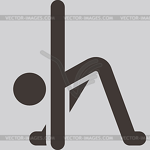 Aerobics icon - vector EPS clipart