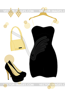 Beautiful dress - vector image