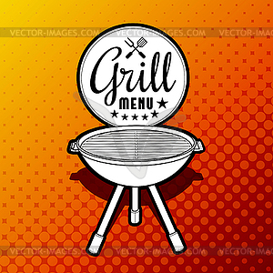 Barbecue grill - vector image