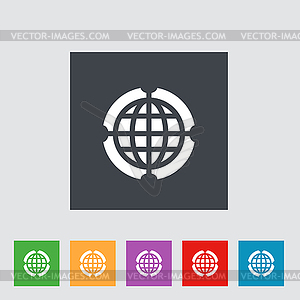 Globe Icon - vector clip art
