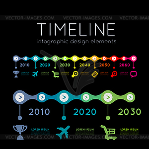 Timeline infographic - vector clipart