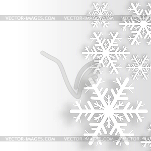 Snowflakes background - vector clipart