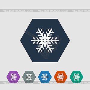 Snowflake icon - vector image