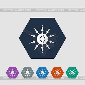 Snowflake icon - vector clipart