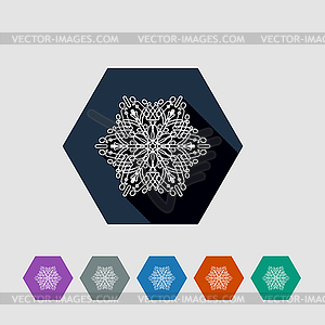 Snowflake icon - vector image