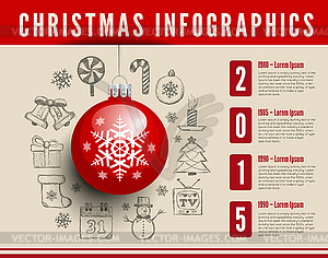 Christmas infographics - vector clip art