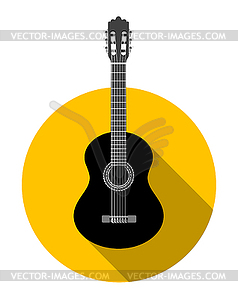Classical guitar - vector image
