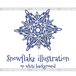 Snowflake icon - vector image