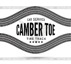 Camber and toe-car service - vector image