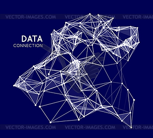 Abstract network connection background - vector clip art