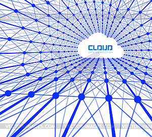 Creative cloud background - vector clipart