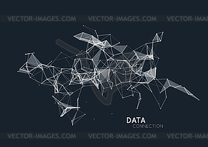 Abstract network connection background - vector clipart