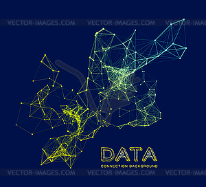 Abstract network connection background - vector clipart