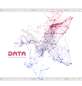Abstract network connection background - vector image