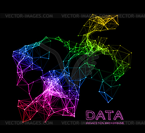 Абстрактный сеть фона подключения - изображение в векторе / векторный клипарт