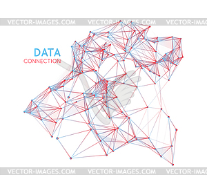 Абстрактный сеть фона подключения - векторизованный клипарт