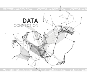 Abstract network connection background - vector clipart