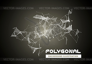 Abstract network connection background - vector clipart