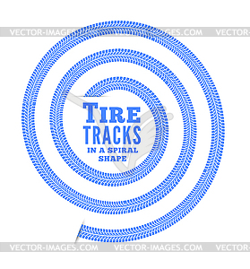 Tire tracks - vector image