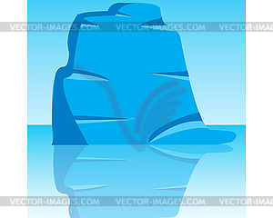 Iceberg in ocean - royalty-free vector image