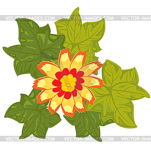 Red flower - vector clip art