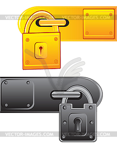 Outboard lock - vector image