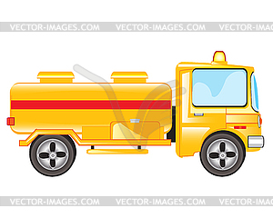 Car with tank - vector image