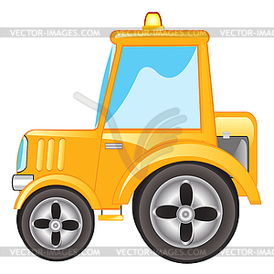 yellow tractor clipart