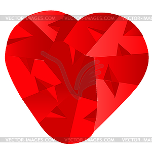 Red heart - vector clipart