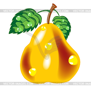 Ripe pear - vector image