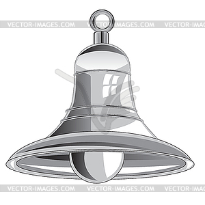 Metallic bell - vector clip art