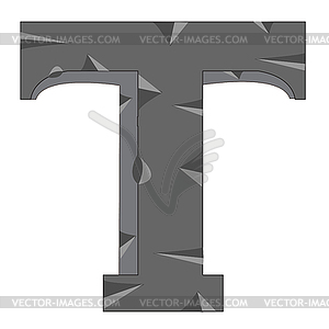 Letter T - vector clipart