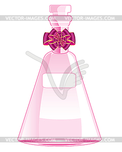 Rose vial with spirit - vector clipart