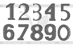 Decorative numerals - vector image