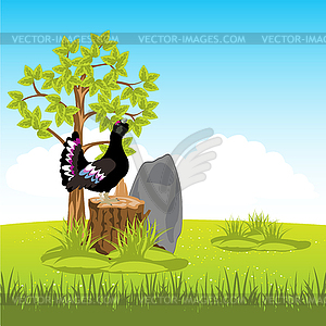 Year landscape - vector clip art